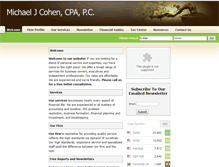 Tablet Screenshot of mjcohencpa.com